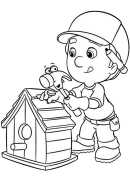 Handy Manny Lliwio Ar -lein